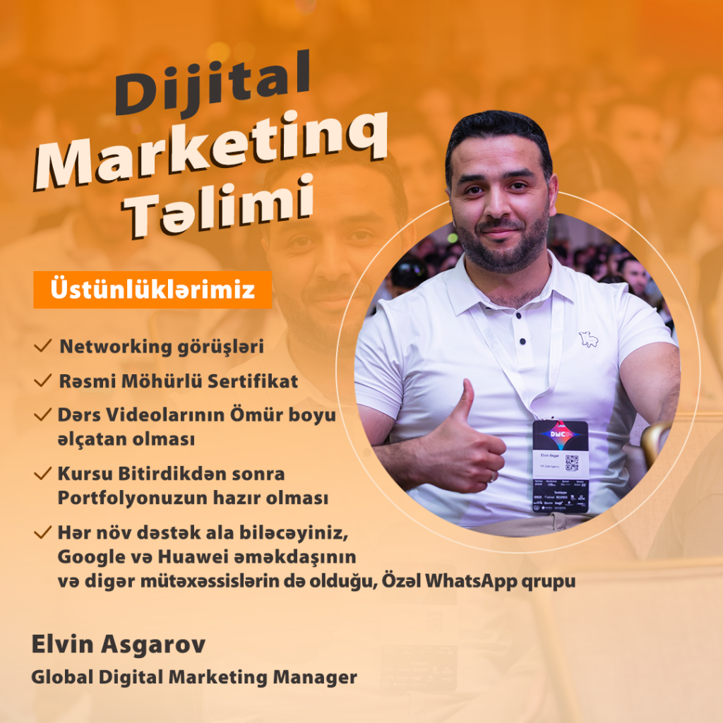 Digital Marketing Kursu - Elvin Asgarov